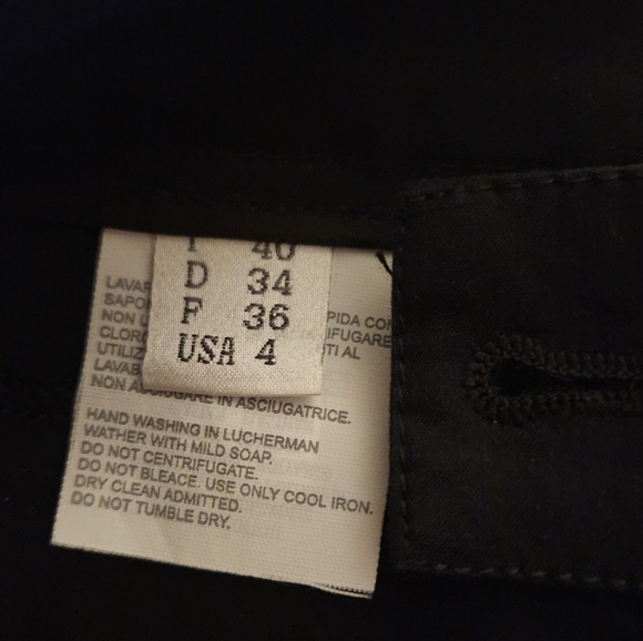 Gunex Controllo B Black Trouser Dress Pant  Leg Size 6 - Picture 6 of 9